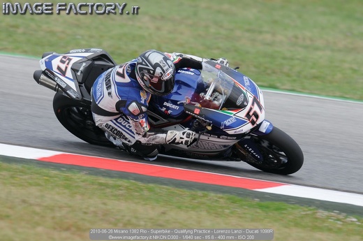 2010-06-26 Misano 1382 Rio - Superbike - Qualifyng Practice - Lorenzo Lanzi - Ducati 1098R